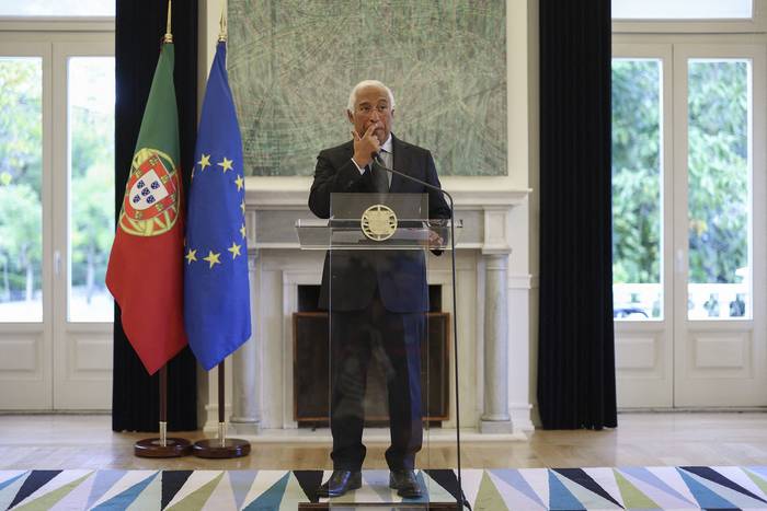 António Costa, el 7 de noviembre, en el Palacio de San Bento, en Lisboa. · Foto: Patricia de Melo Moreira / AFP