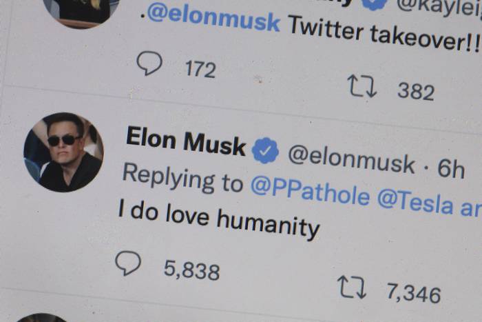 Tuits de Elon Musk. · Foto: Scott Olson, Getty Images, AFP