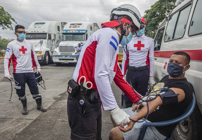 Cruz Roja Nicaragüense. (archivo, 2020) · Foto: Inti Ocon, AFP