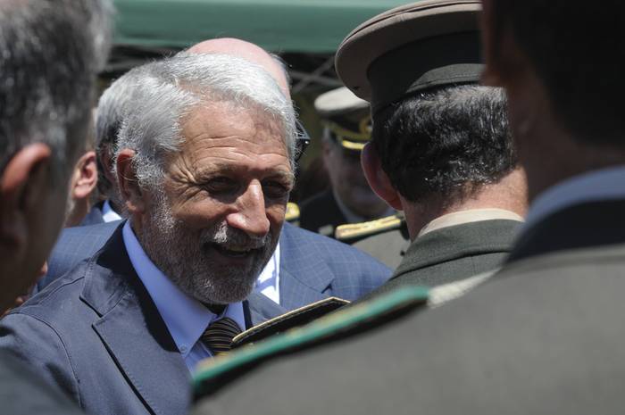 Eduardo Ferro, durante la asunción de Guido Manini Ríos como Comandante en jefe del Ejército, el 2 de febrero de 2015. · Foto: Sandro Pereyra
