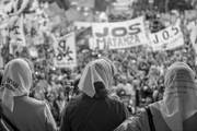 Manifestación en Plaza de Mayo por los 40 años del golpe de Estado en Argentina. Foto: Santiago Mazzarovich.