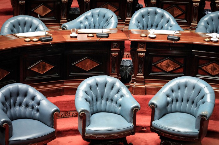 Cámara de Senadores (archivo, febrero de 2017). · Foto: Javier Calvelo, adhocFOTOS