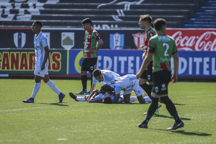 Matías Alfonso convirtió el gol de Cerro en el clásico ante Rampla Juniors, en el estadio Charrúa. · Foto: .