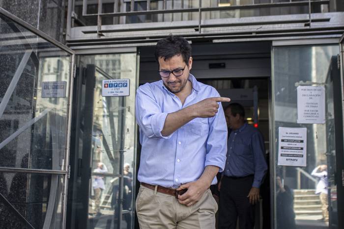 Eduardo Preve, a la salida de Fiscalía · Foto: .