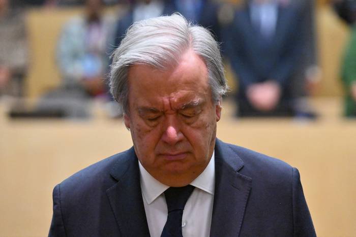 António Guterres, el 13 de noviembre, en Nueva York. · Foto: Angela Weiss, AFP