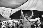 Manifestación contra el gobierno de Dilma Rousseff y en reclamo del fin de su mandato, ayer, en Río de Janeiro, Brasil. Foto: Antônio Lacerda, Efe