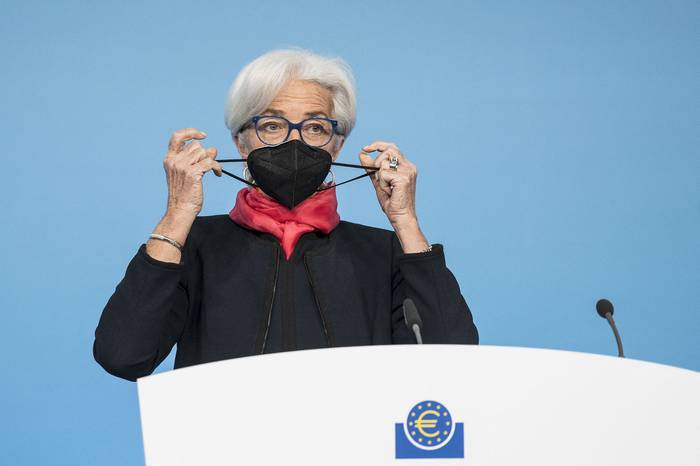 Christine Lagarde, presidenta del Banco Central Europeo. · Foto: Thomas Lohnes, POOL, AFP