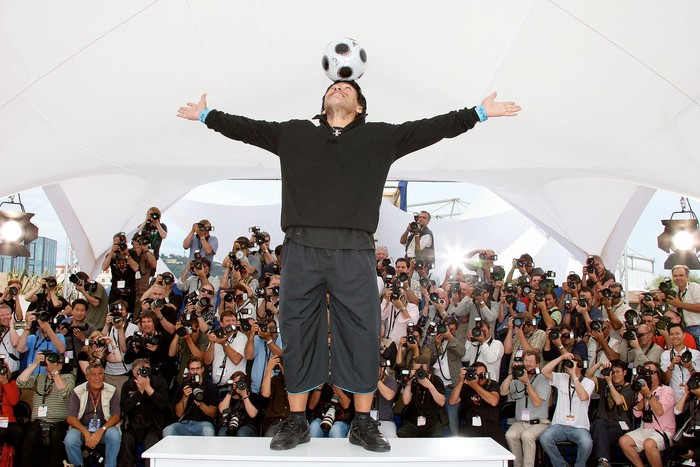 Diego Maradona, el 20 de mayo de 2008, en el Festival de Cannes. · Foto: Valery Hache, AFP