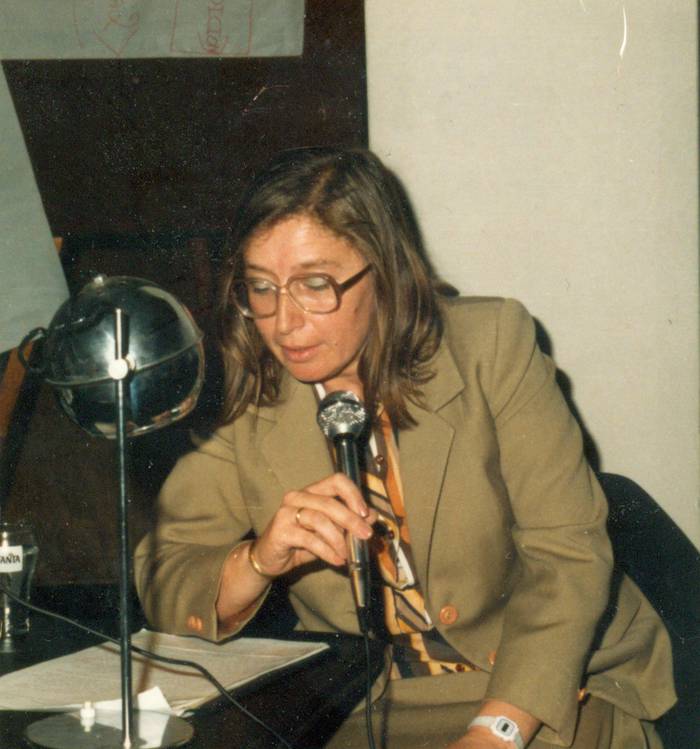 Estrella Campos en 1986.
Foto: gentileza de Eduardo Kremer