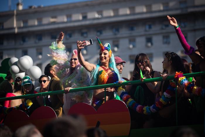 32º Desfile del Orgullo LGBT, el 4 de noviembre en Buenos Aires. · Foto: Ariel Gutraich