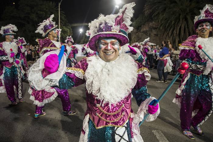 Ledys Araújo, durante el Desfile Inagural de Carnaval, por las Canteras del Parque Rodó (archivo, enero de 2022). · Foto: Alessandro Maradei