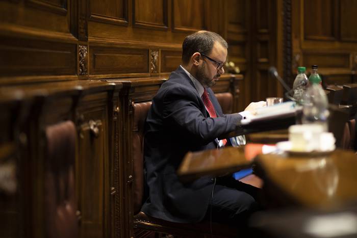 Felipe Schipani, durante una sesión en la Cámara de Diputados (archivo, junio de 2022). · Foto: .