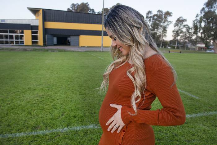 Camila Delgado, en el Centro de Alto Rendimiento del Club Atlético Peñarol. · Foto: Alessandro Maradei