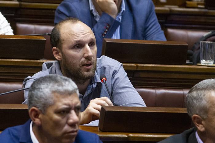 Sebastián Sabini en la Cámara de Diputados (archivo, febrero de 2020). · Foto: .