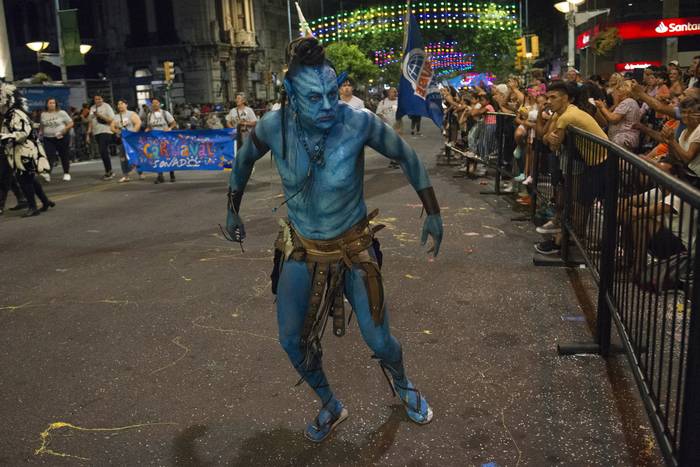 Humoristas Los Rolin, durante el desfile inaugural del carnaval. · Foto: Alessandro Maradei