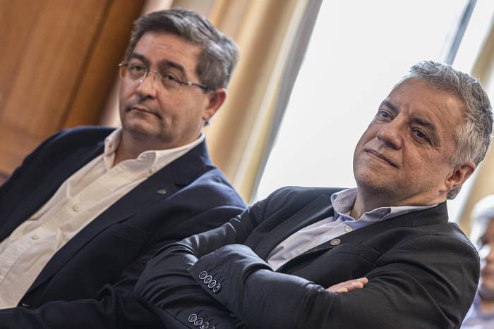 Leonardo Cipriani y Álvaro Villar, en el MSP. · Foto: Ernesto Ryan