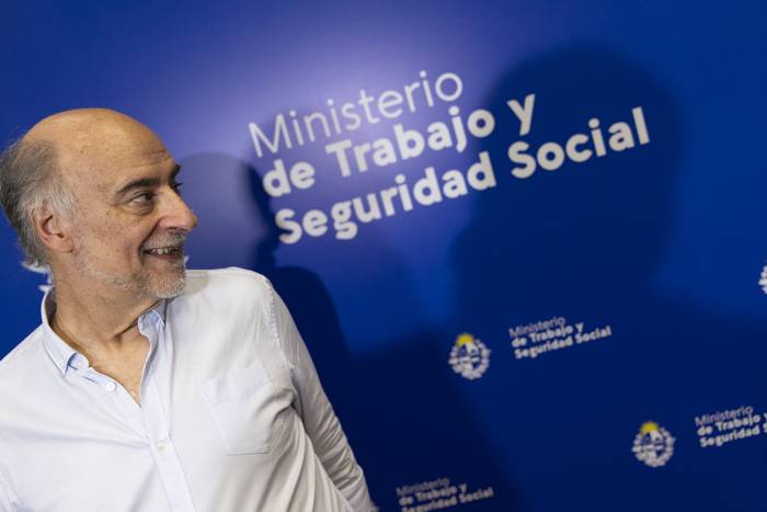Pablo Mieres, ministro de Trabajo y Seguridad Social (archivo, noviembre de 2023). · Foto: Ernesto Ryan