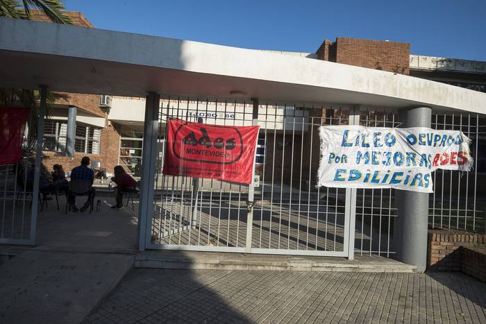 Liceo 66, en La Teja (archivo, abril de 2019). · Foto: Federico Gutiérrez