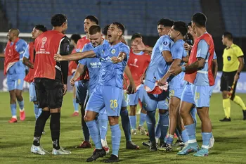 Jugadores de Montevideo City Torque durante un partido por Copa Sudamericana. (Archivo, marzo de 2026) · Foto: Inés Guimaraens