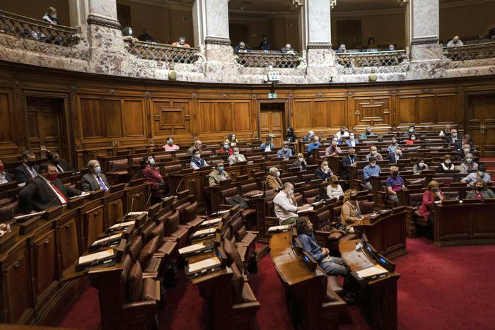 Cámara de diputados, durante una sesión, Palacio Legislativo (archivo, noviembre de 2020). · Foto: Mariana Greif