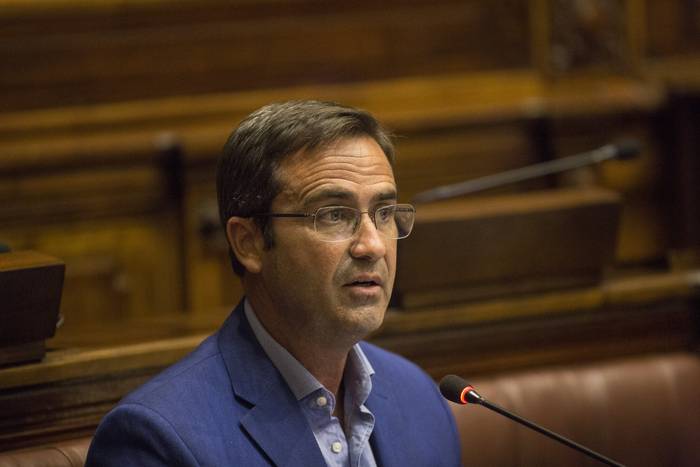 Martín Melazzi, en la Cámara de Representantes (archivo, diciembre de 2020).