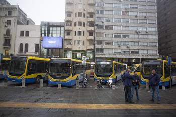 Manifestación de Ucot frente a la Intendencia, en Montevideo (archivo, junio de 2020). · Foto: .