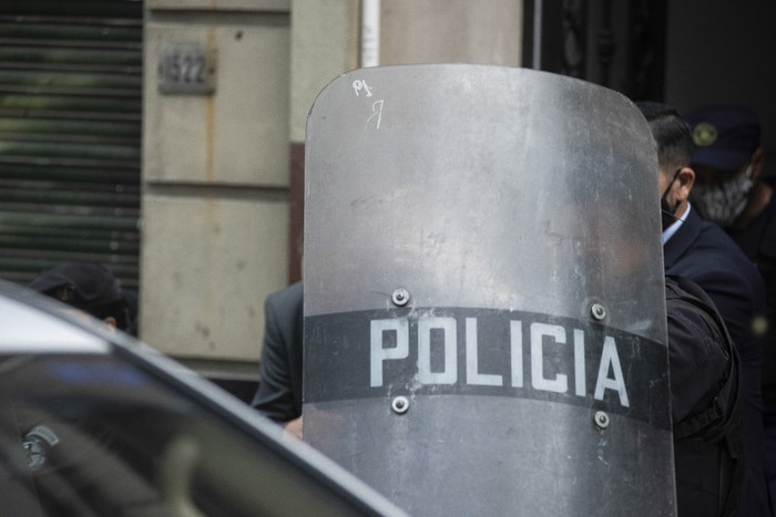 Policías en juzgado durante juicio a militares implicados en violaciones a derechos humanos (archivo, marzo de 2019). · Foto: Federico Gutiérrez