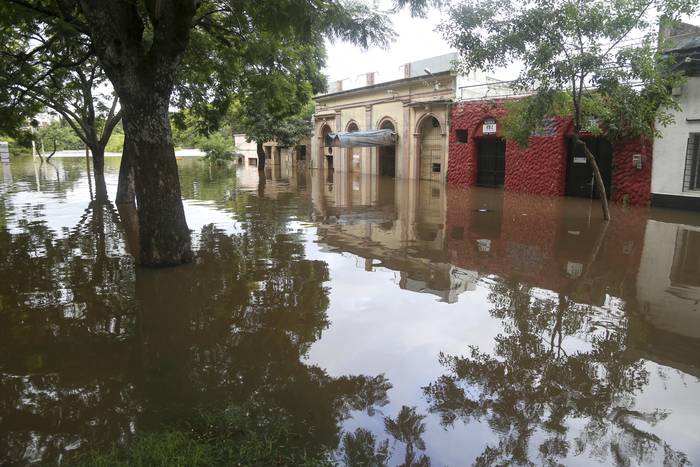Inundaciones en ciudad de Salto (archivo, enero de 2019). · Foto: Marcelo Cattani