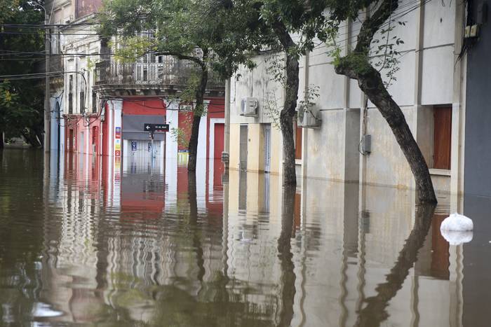 Inundaciones en Salto (archivo, enero de 2019). · Foto: Marcelo Cattani