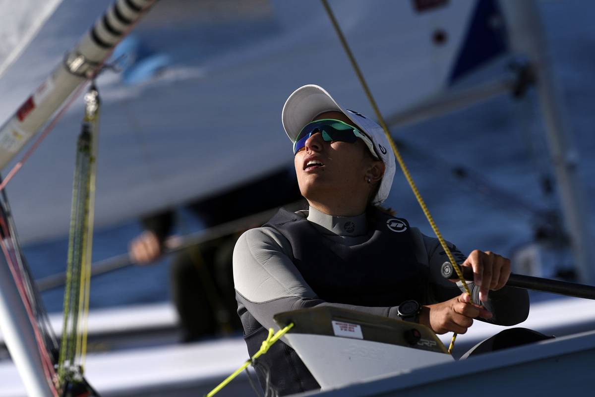 Lola Moreira quedó quinta en la regata del domingo en el Mundial de vela