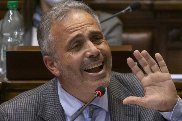 Alfonso Lereté del Partido Nacional en sesión de Diputados (archivo, julio de 2021). · Foto: .