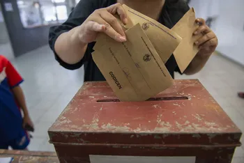 Elecciones en el liceo 17 (archivo). · Foto: Alessandro Maradei