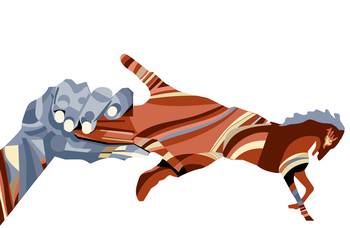 Foto principal del artículo '1º de mayo en el estrecho de Ormuz' · Ilustración: Ramiro Alonso