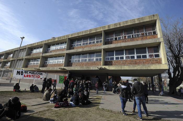 Liceo Liber Falco, en Montevideo (archivo, agosto de 2022). · Foto: Federico Gutiérrez