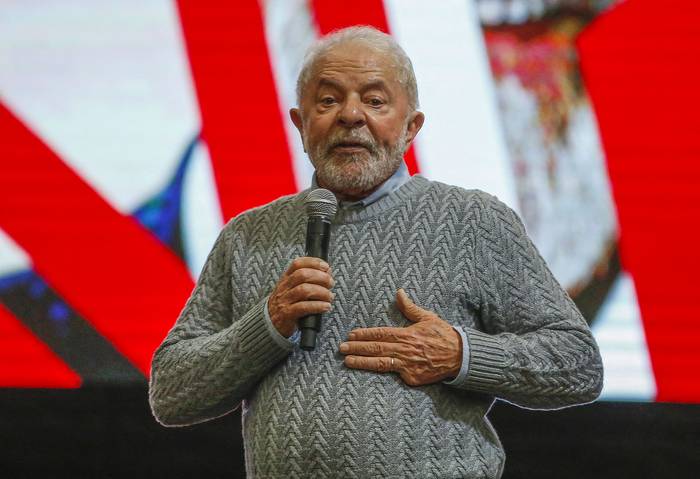Luiz Inácio Lula da Silva pronuncia un discurso durante un acto en San Pablo, Brasil (14.09.2022). · Foto: Miguel Schincariol, AFP