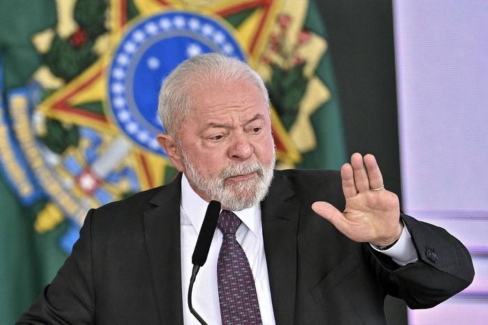 Luiz Inácio Lula da Silva, en el Palacio Planalto, en Brasilia (02.03.2023). · Foto: Evaristo Sa, AFP