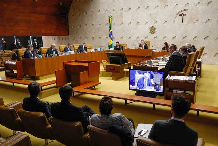 Supremo Tribunal Federal de Brasil, durante los juicios iniciales sobre los disturbios del 8 de enero en Brasilia (13.09.2023). · Foto: Sergio Lima, AFP