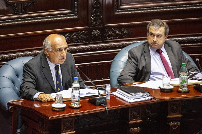 Guillermo Domenech y Raúl Lozano (archivo, febrero de 2022). · Foto: Mauricio Zina, adhocfotos
