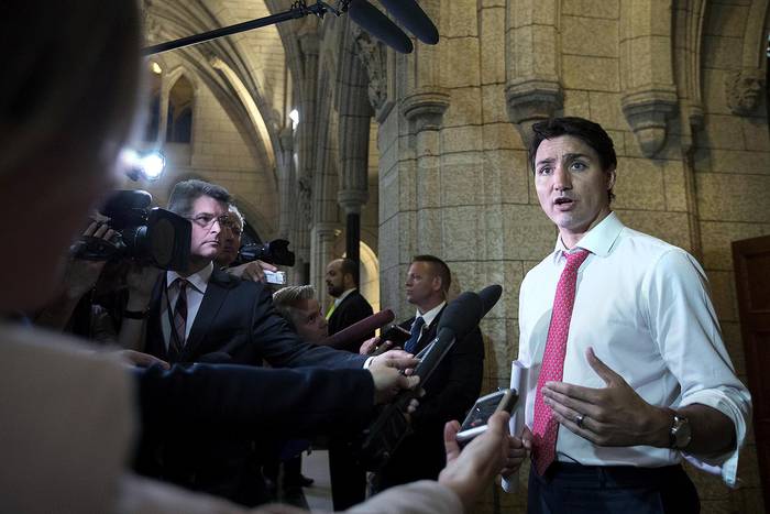 Justin Trudeau, primer ministro de Canadá.
 · Foto: Lars Hagberg, AFP
