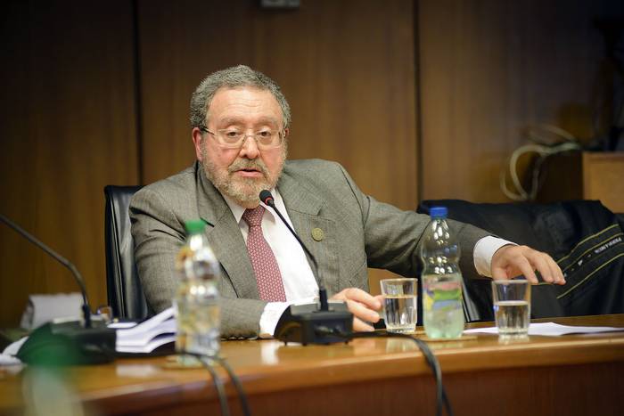 Jorge Chediak en el Anexo del Palacio Legislativo (archivo, setiembre de 2022). · Foto: Mara Quintero