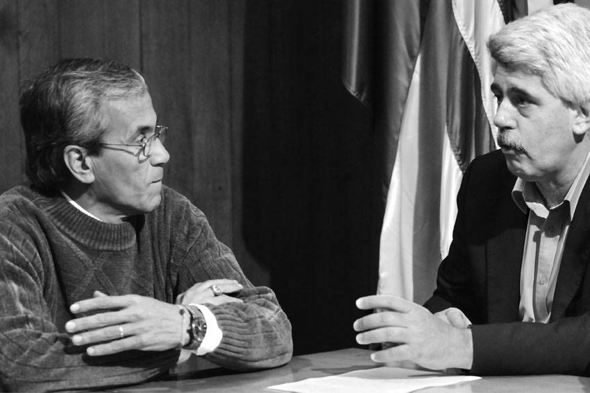 Juan Castillo y Eduardo Brenta. (archivo, octubre de 2011) 