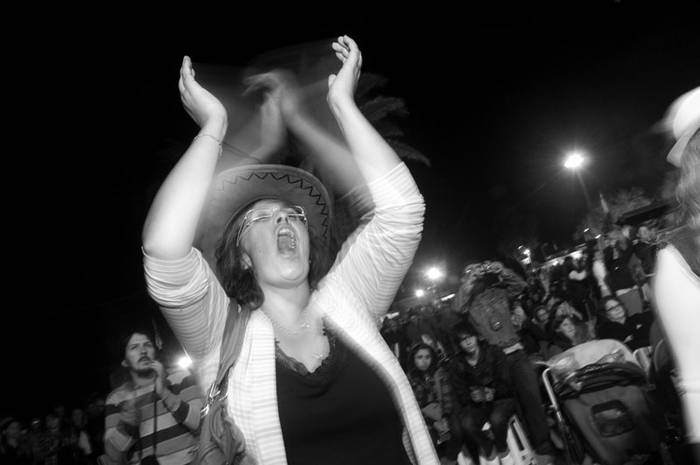 Público durante la actuación del Gaúcho da Fronteira. · Foto: Sandro Pereyra