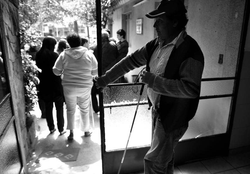 Centro de rehabilitación para personas ciegas y de baja visión Tiburcio Cachón. (archivo, octubre de 2010)