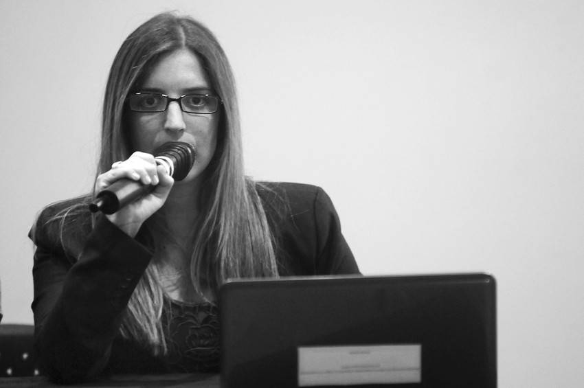 Denisse Dogmanas, de la Comisión Nacional Honoraria de Prevención del Suicidio, ayer, en la Torre Ejecutiva.