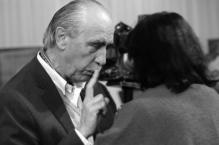 Hugo Achugar, director nacional de Cultura, en la Primera Feria Nacional de Proyectos de los Fondos de Incentivo Cultural. (archivo, junio de 2012) 