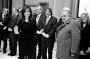 2011: Los entonces presidentes Cristina Fernandez y Jose Mujica durante el encuentro que mantuvieron junto a sus ministros en la Casa Rosada.
