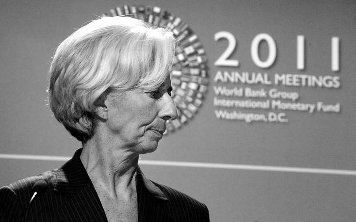 La directora general del Fondo Monetario Internacional, Christine Lagarde, ayer,
durante el encuentro entre dirigentes del FMI y del Banco Mundial en Washington DC, EEUU.  · Foto: Efe, Shawn Thew