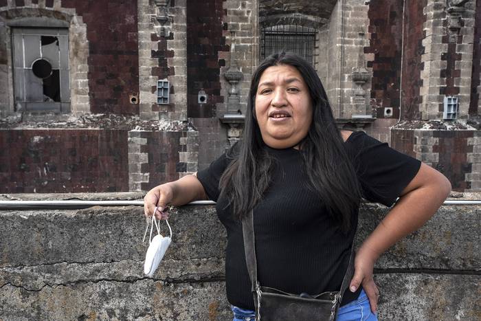 María Salguero en ciudad de México.  · Foto: Israel Fuguemann