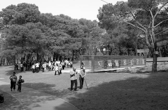 Memorial de los Desaparecidos, en el Parque Vaz Ferreira, en el Cerro de Montevideo. (archivo, agosto de 2009) · Foto: Pablo Nogueira