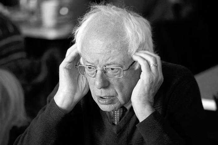 Bernie Sanders, candidato presidencial demócrata, ayer, en Milwaukee, Wisconsin. Foto: Darren Hauck, Afp